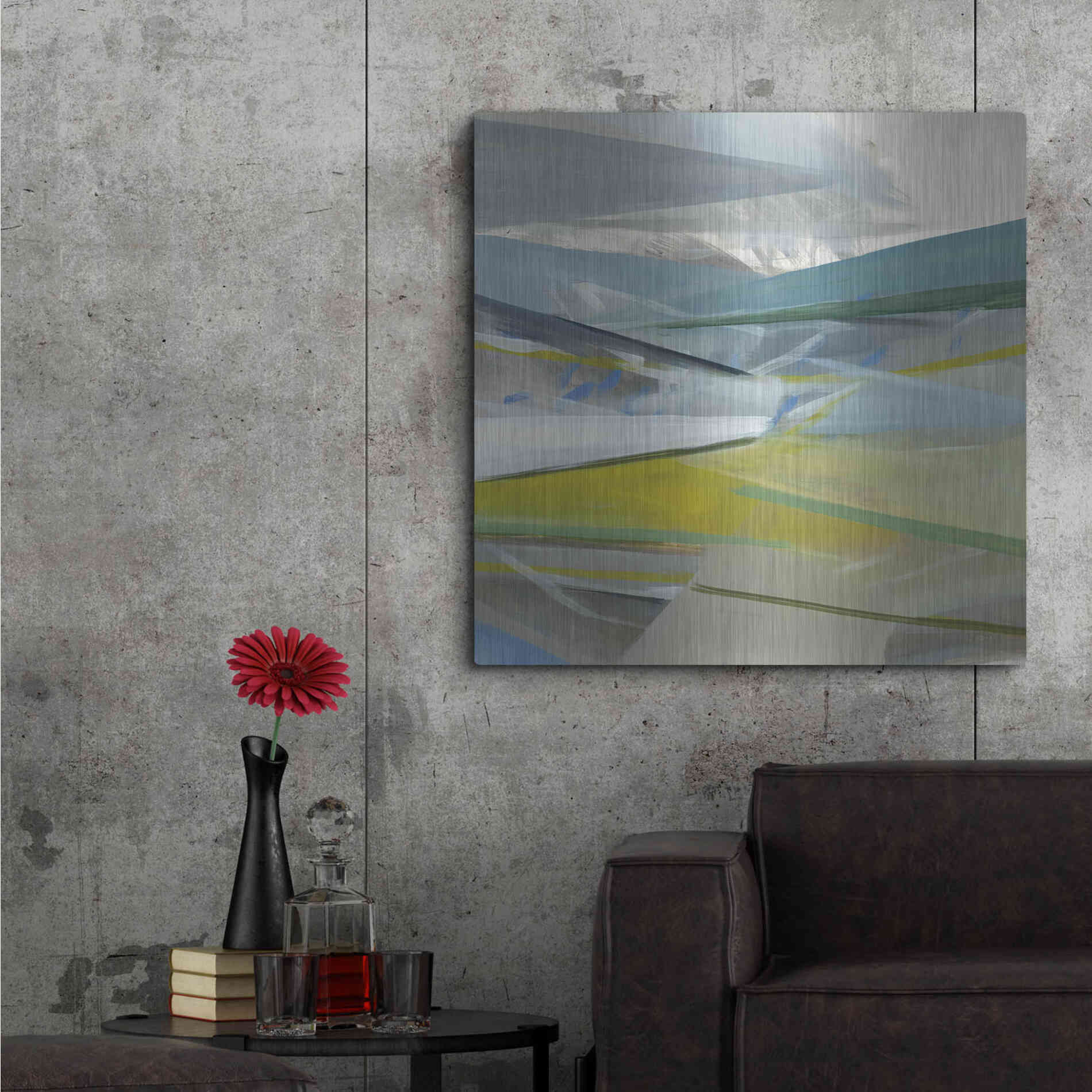 Luxe Metal Art 'Reaching Out' by Jo Maye, Metal Wall Art,36x36