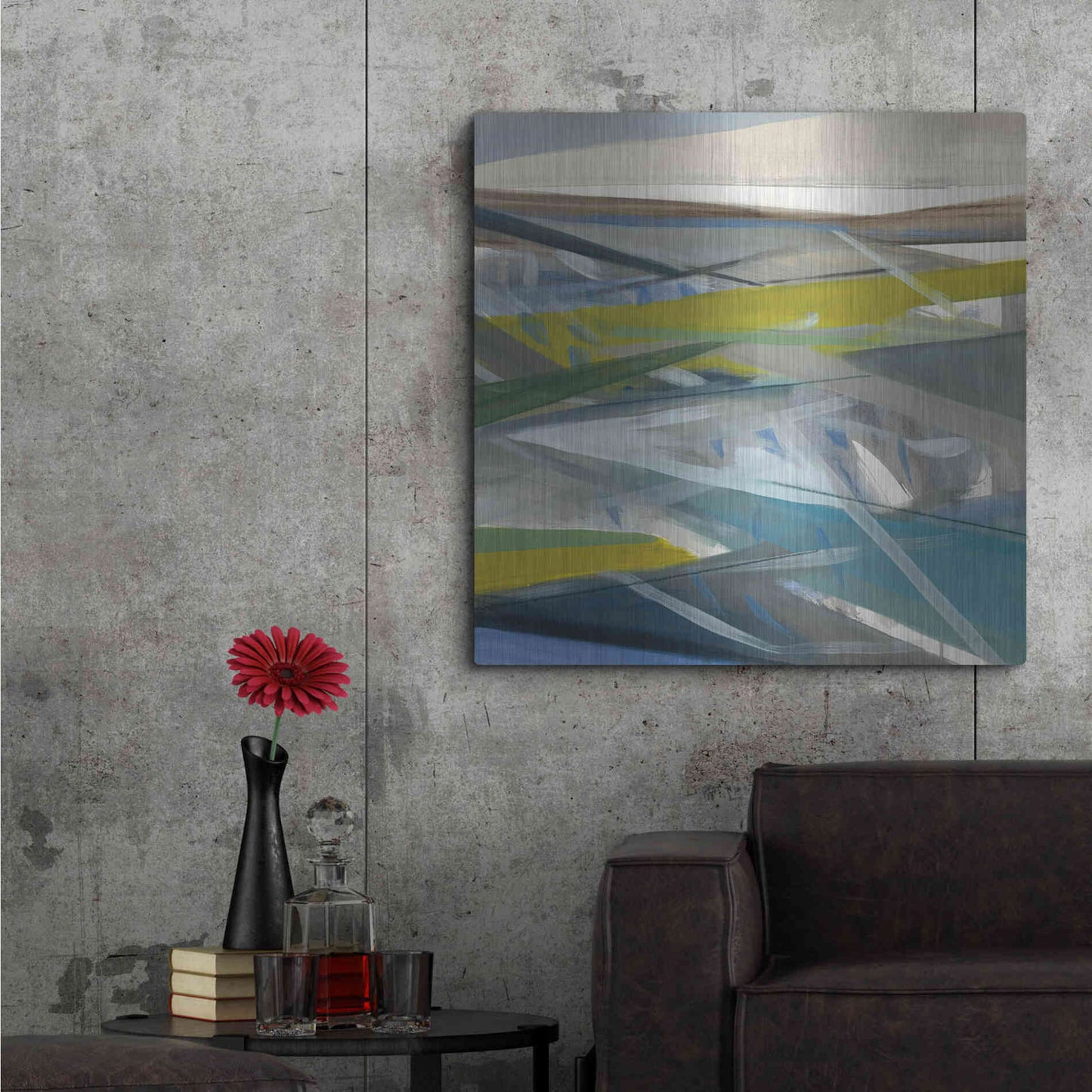 Luxe Metal Art 'Reaching Forward' by Jo Maye, Metal Wall Art,36x36