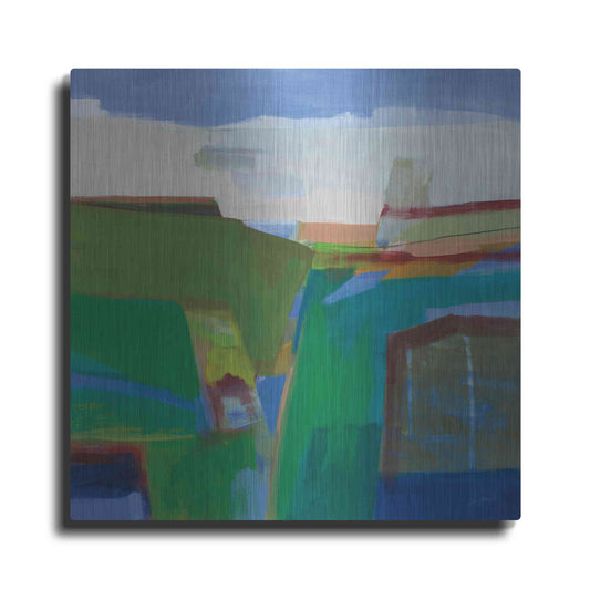 Luxe Metal Art 'Clear Day' by Jo Maye, Metal Wall Art