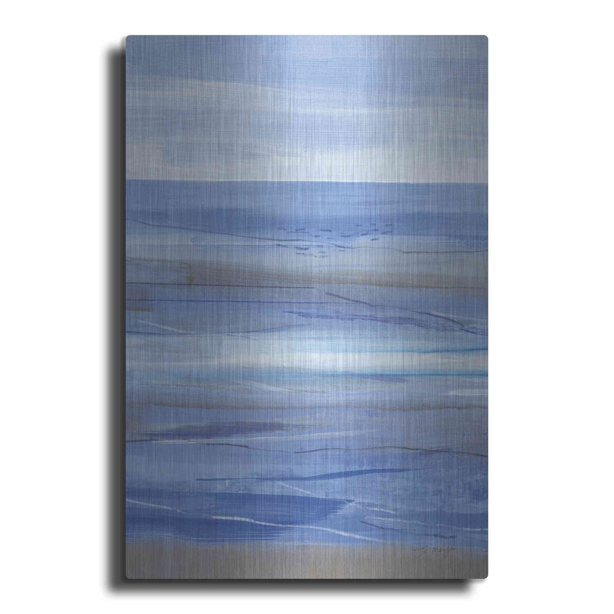 Luxe Metal Art 'Summer Morning II' by Jo Maye, Metal Wall Art