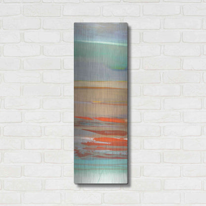 Luxe Metal Art 'Layers II' by Jo Maye, Metal Wall Art,12x36