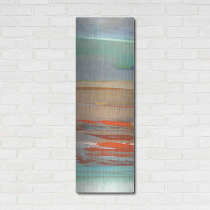 Luxe Metal Art 'Layers II' by Jo Maye, Metal Wall Art,16x48