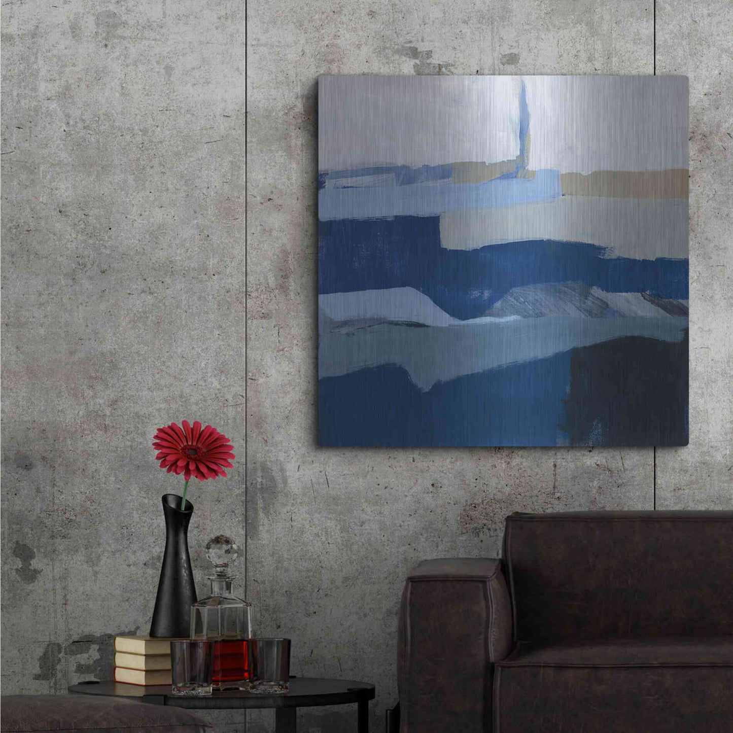 Luxe Metal Art 'Crisp Day v2' by Jo Maye, Metal Wall Art,36x36