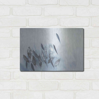 Luxe Metal Art 'Gently Waving' by Jo Maye, Metal Wall Art,16x12