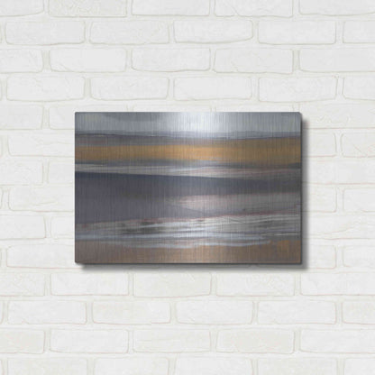 Luxe Metal Art 'Misty Morning' by Jo Maye, Metal Wall Art,24x16