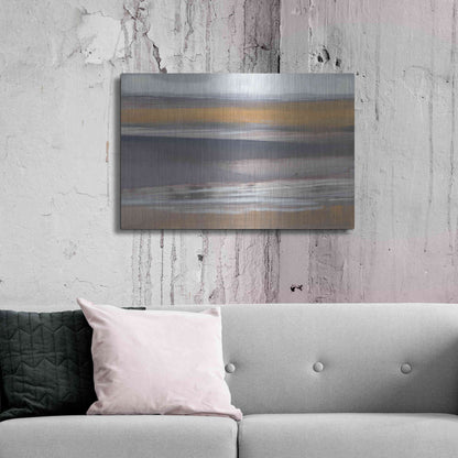 Luxe Metal Art 'Misty Morning' by Jo Maye, Metal Wall Art,36x24