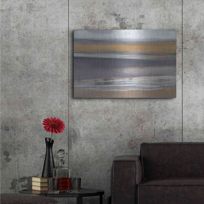 Luxe Metal Art 'Misty Morning' by Jo Maye, Metal Wall Art,36x24