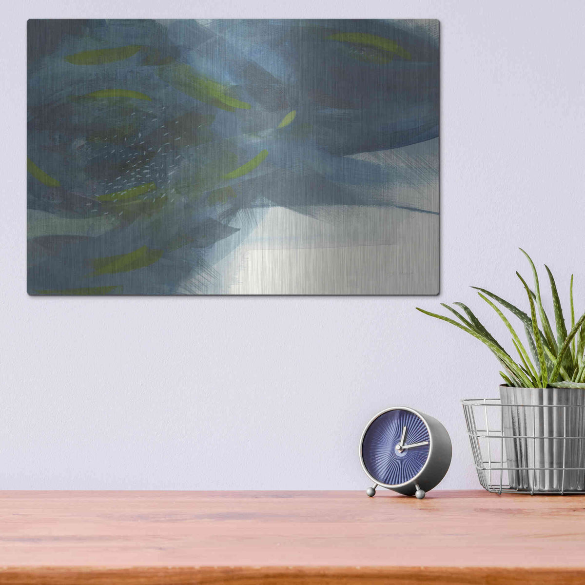 Luxe Metal Art 'Scatter' by Jo Maye, Metal Wall Art,16x12