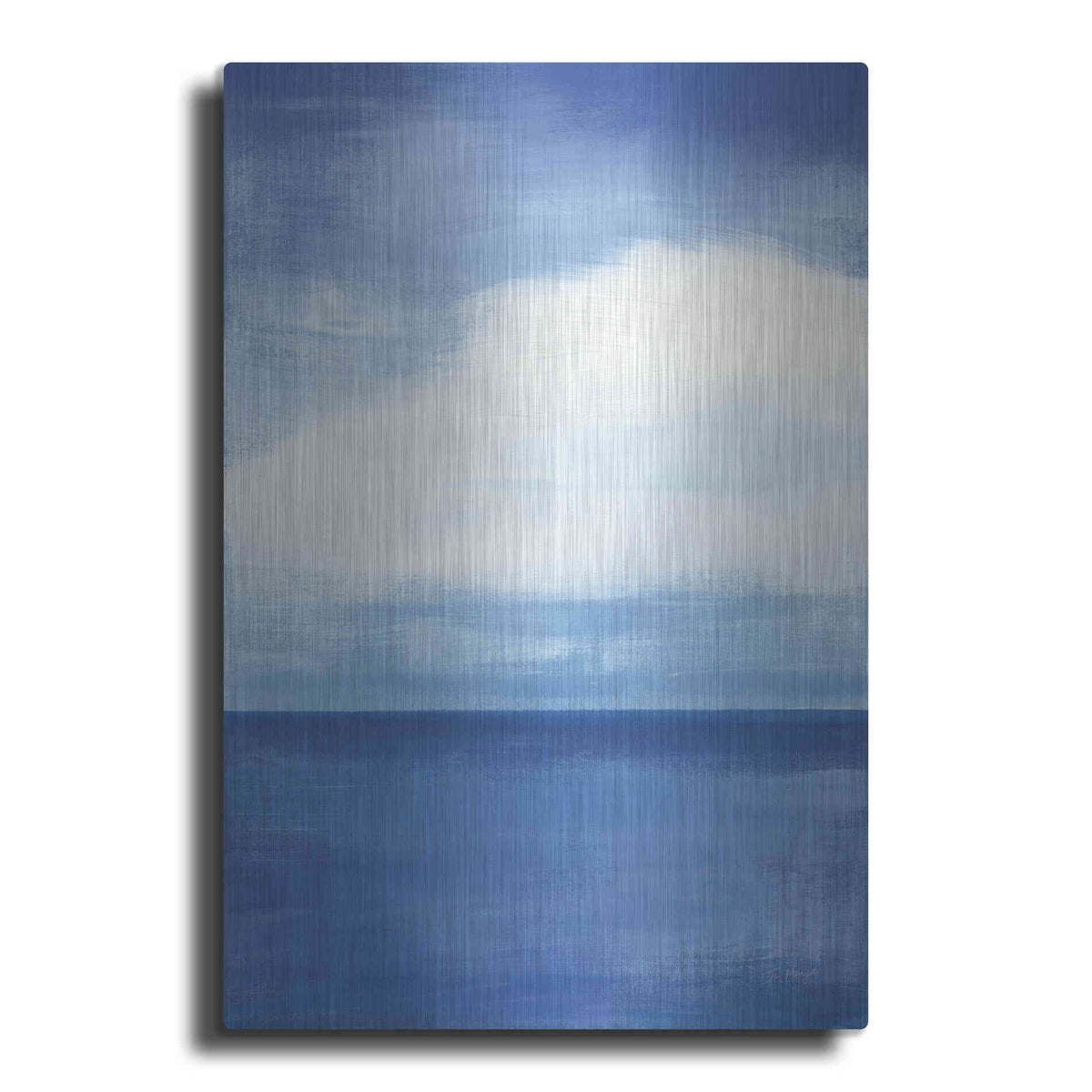 Luxe Metal Art 'Seascape I' by Jo Maye, Metal Wall Art