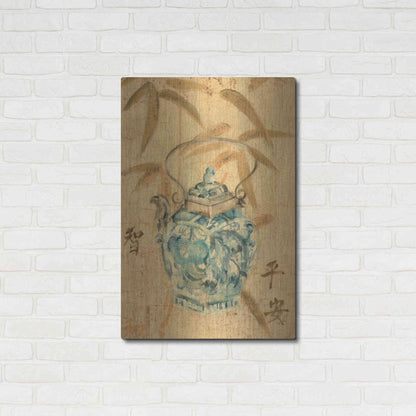 Luxe Metal Art 'Asian Teapot II' by Cheri Blum, Metal Wall Art,24x36