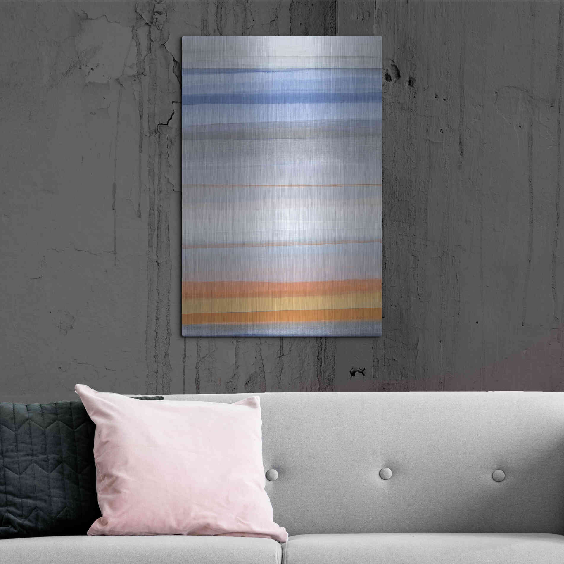 Luxe Metal Art 'Horizons' by Jo Maye, Metal Wall Art,24x36