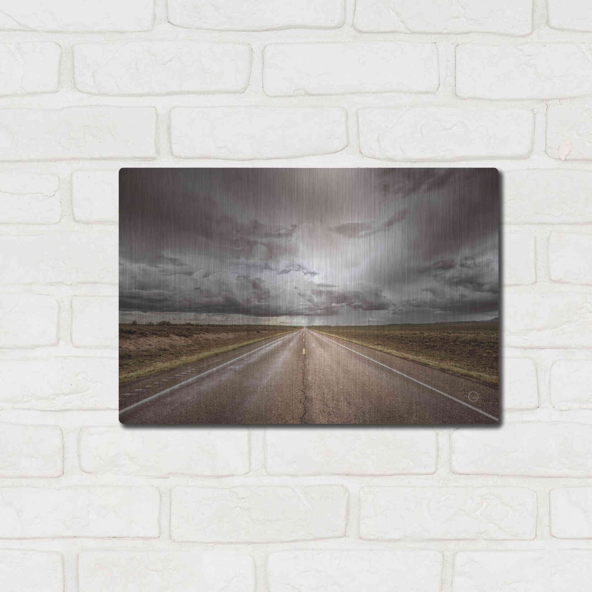 Luxe Metal Art 'Into The Storm' by Nathan Larson, Metal Wall Art,16x12