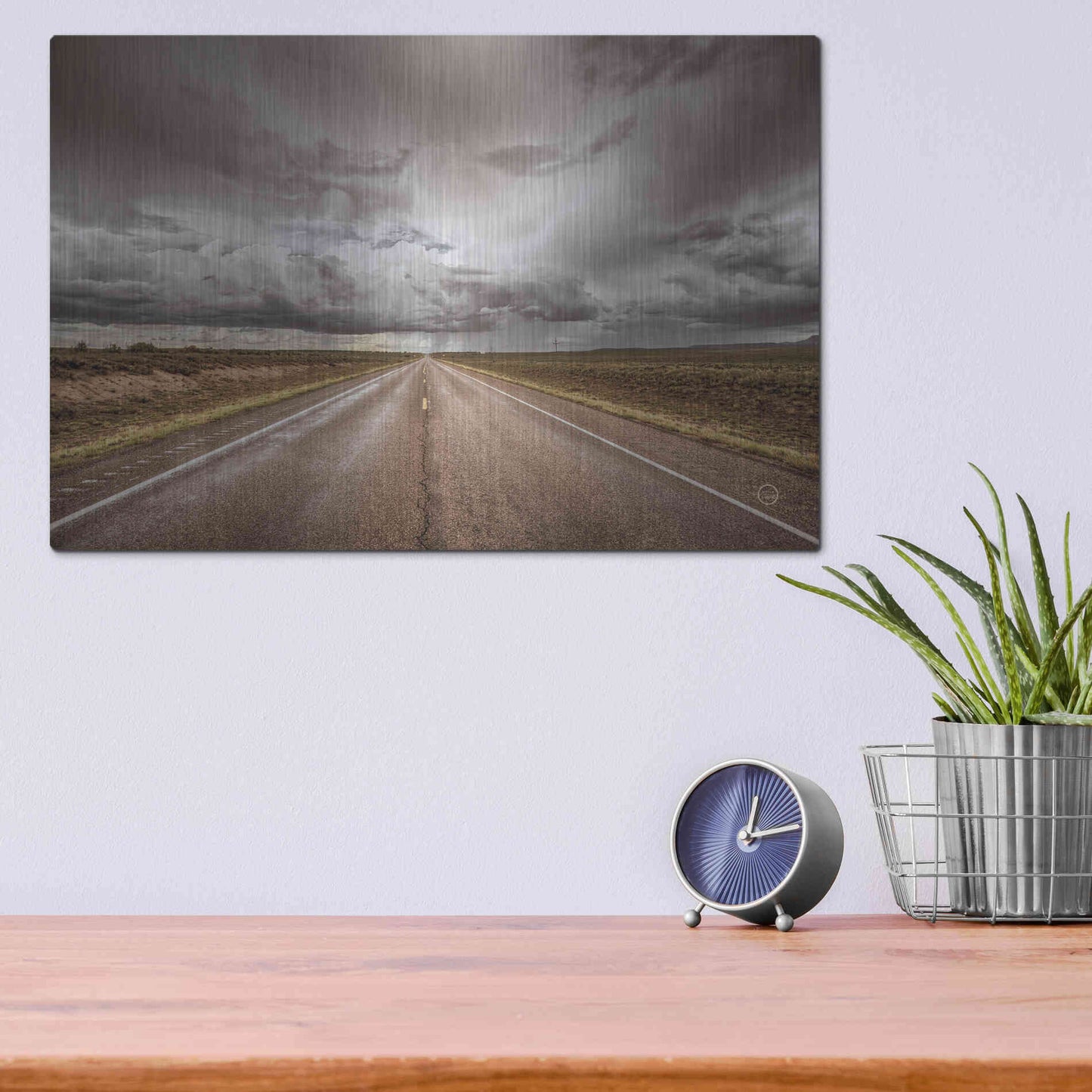 Luxe Metal Art 'Into The Storm' by Nathan Larson, Metal Wall Art,16x12