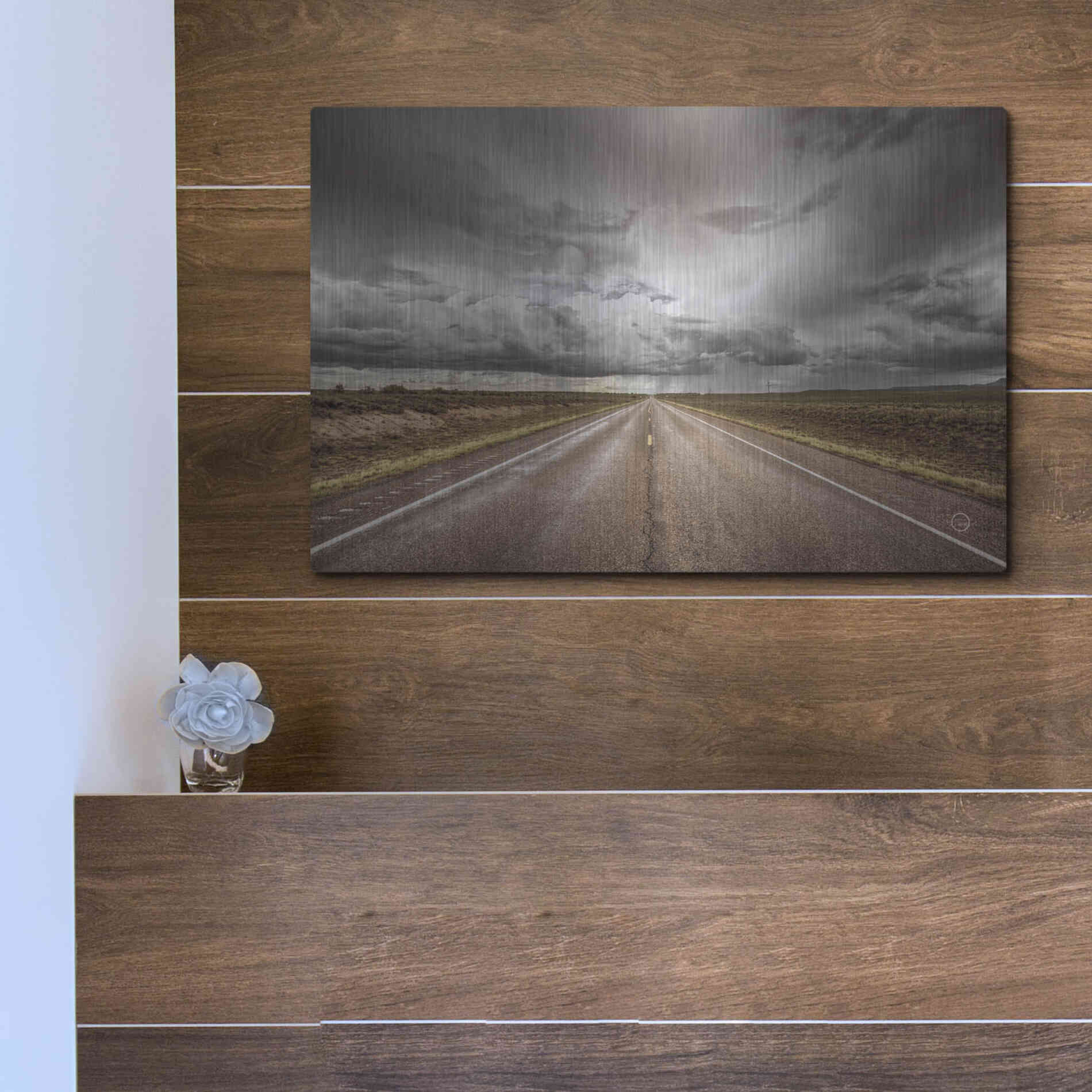 Luxe Metal Art 'Into The Storm' by Nathan Larson, Metal Wall Art,16x12
