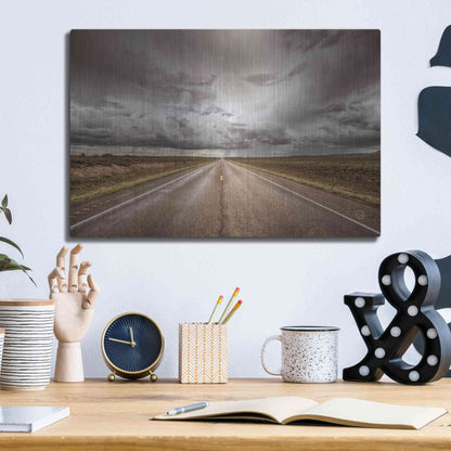 Luxe Metal Art 'Into The Storm' by Nathan Larson, Metal Wall Art,16x12