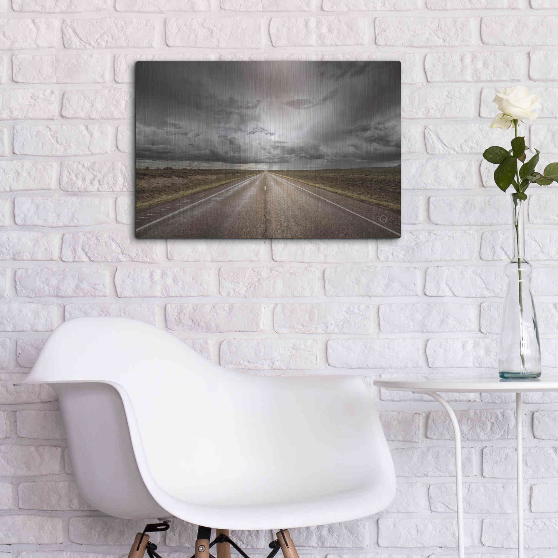 Luxe Metal Art 'Into The Storm' by Nathan Larson, Metal Wall Art,24x16