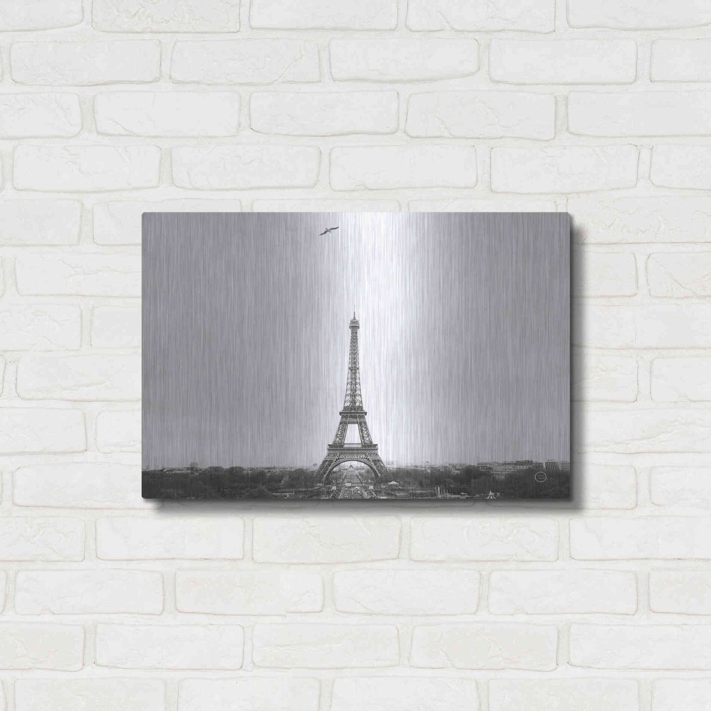 Luxe Metal Art 'A Birds View of Paris' by Nathan Larson, Metal Wall Art,24x16