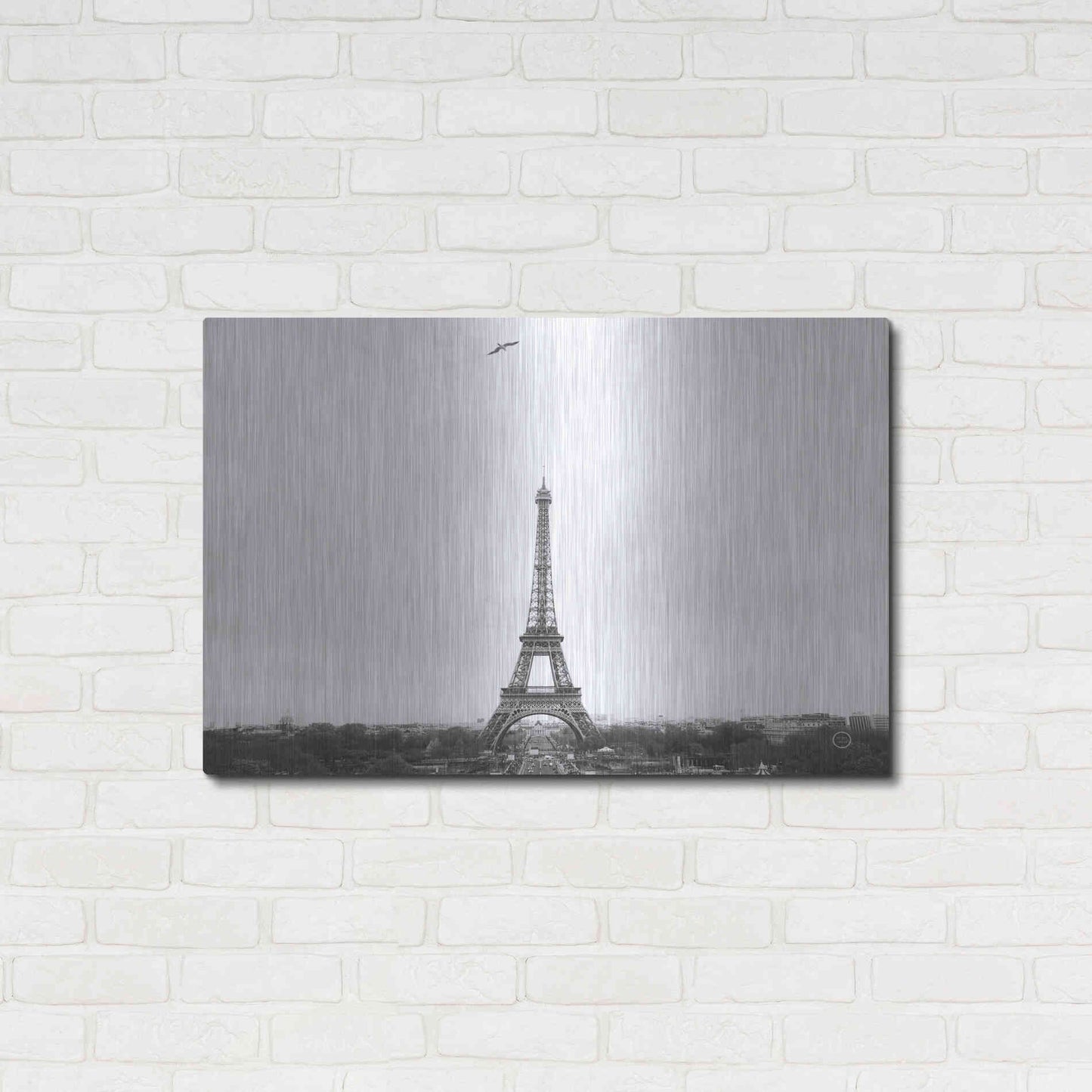 Luxe Metal Art 'A Birds View of Paris' by Nathan Larson, Metal Wall Art,36x24