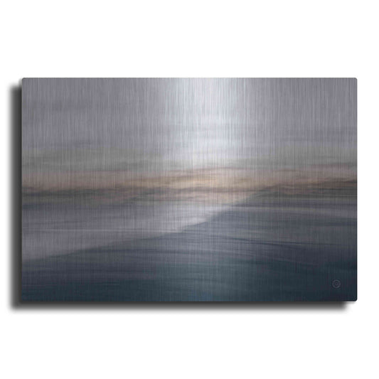 Luxe Metal Art 'Waves Move Me III' by Nathan Larson, Metal Wall Art