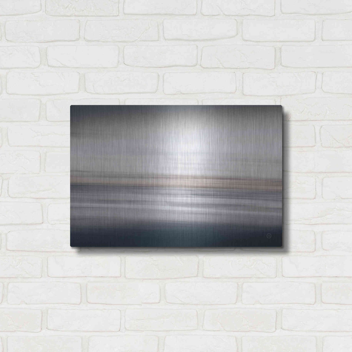 Luxe Metal Art 'Waves Move Me IV' by Nathan Larson, Metal Wall Art,24x16