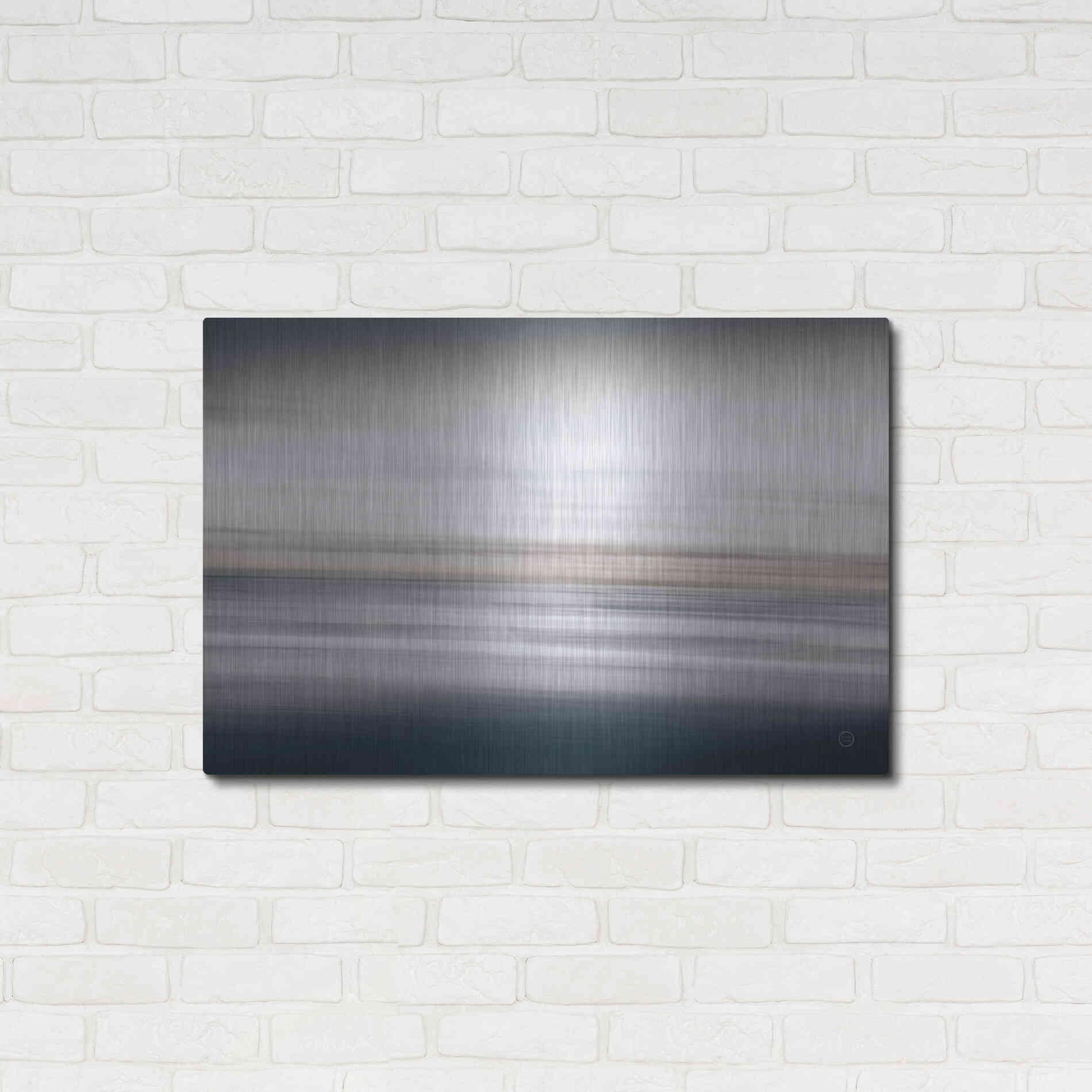 Luxe Metal Art 'Waves Move Me IV' by Nathan Larson, Metal Wall Art,36x24