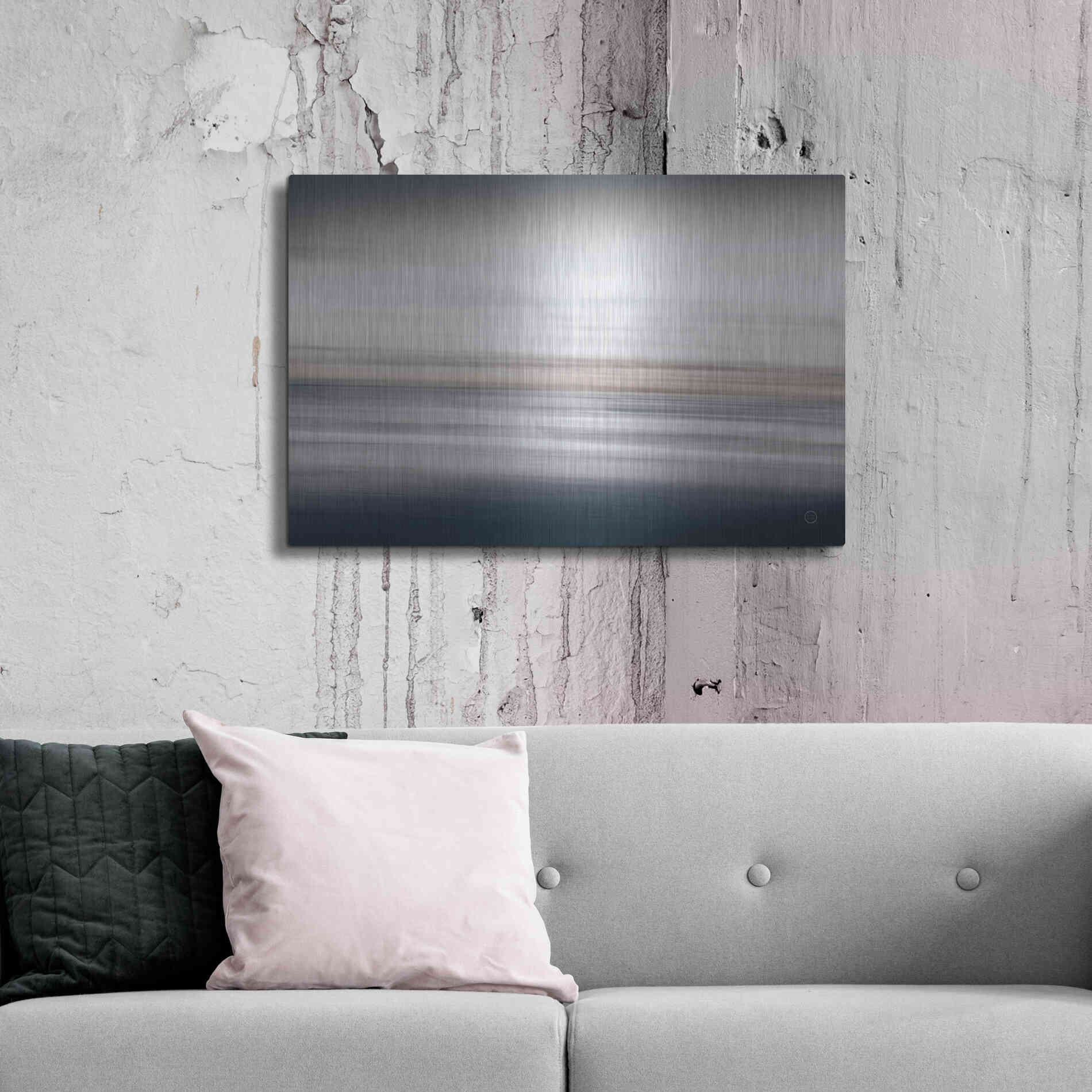 Luxe Metal Art 'Waves Move Me IV' by Nathan Larson, Metal Wall Art,36x24