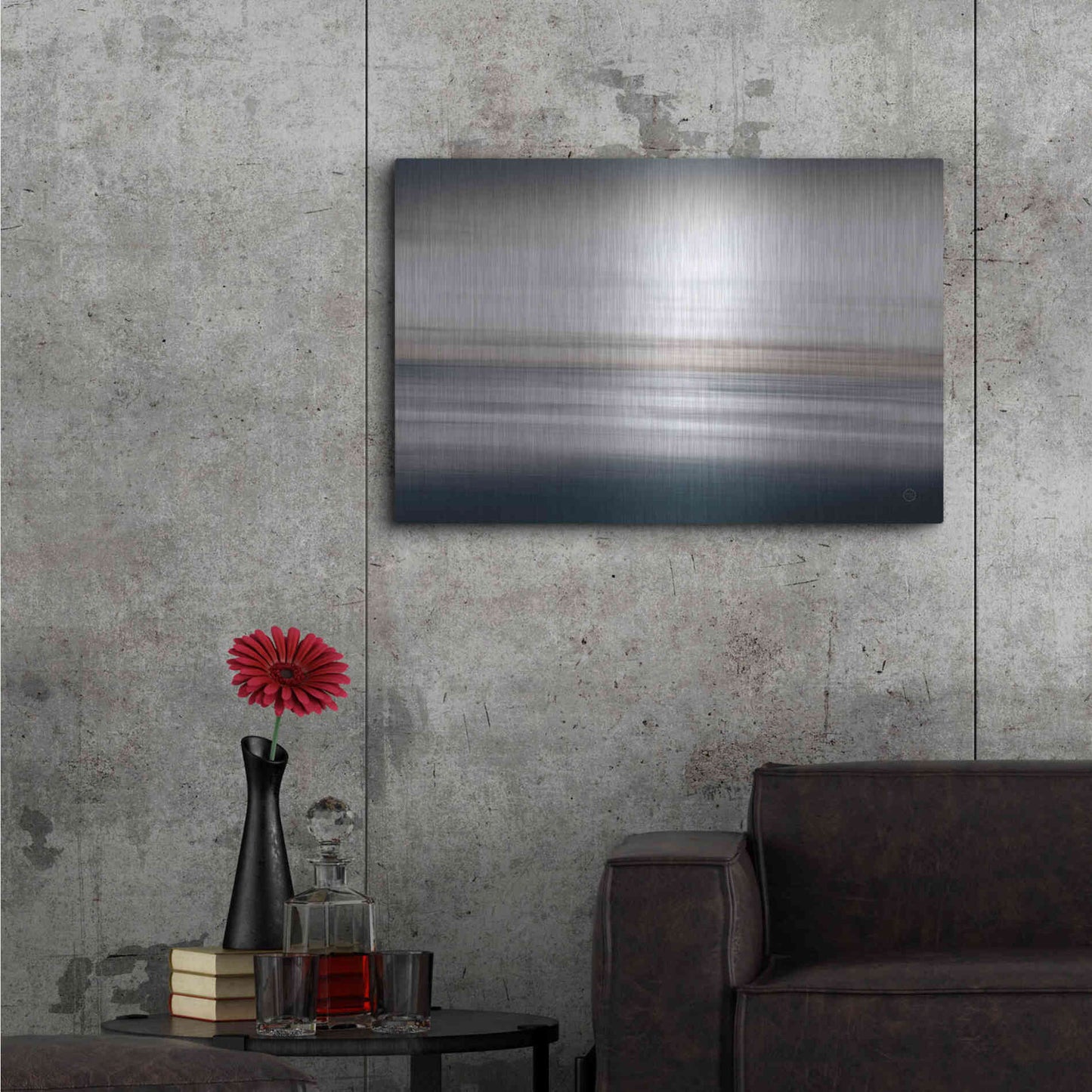 Luxe Metal Art 'Waves Move Me IV' by Nathan Larson, Metal Wall Art,36x24