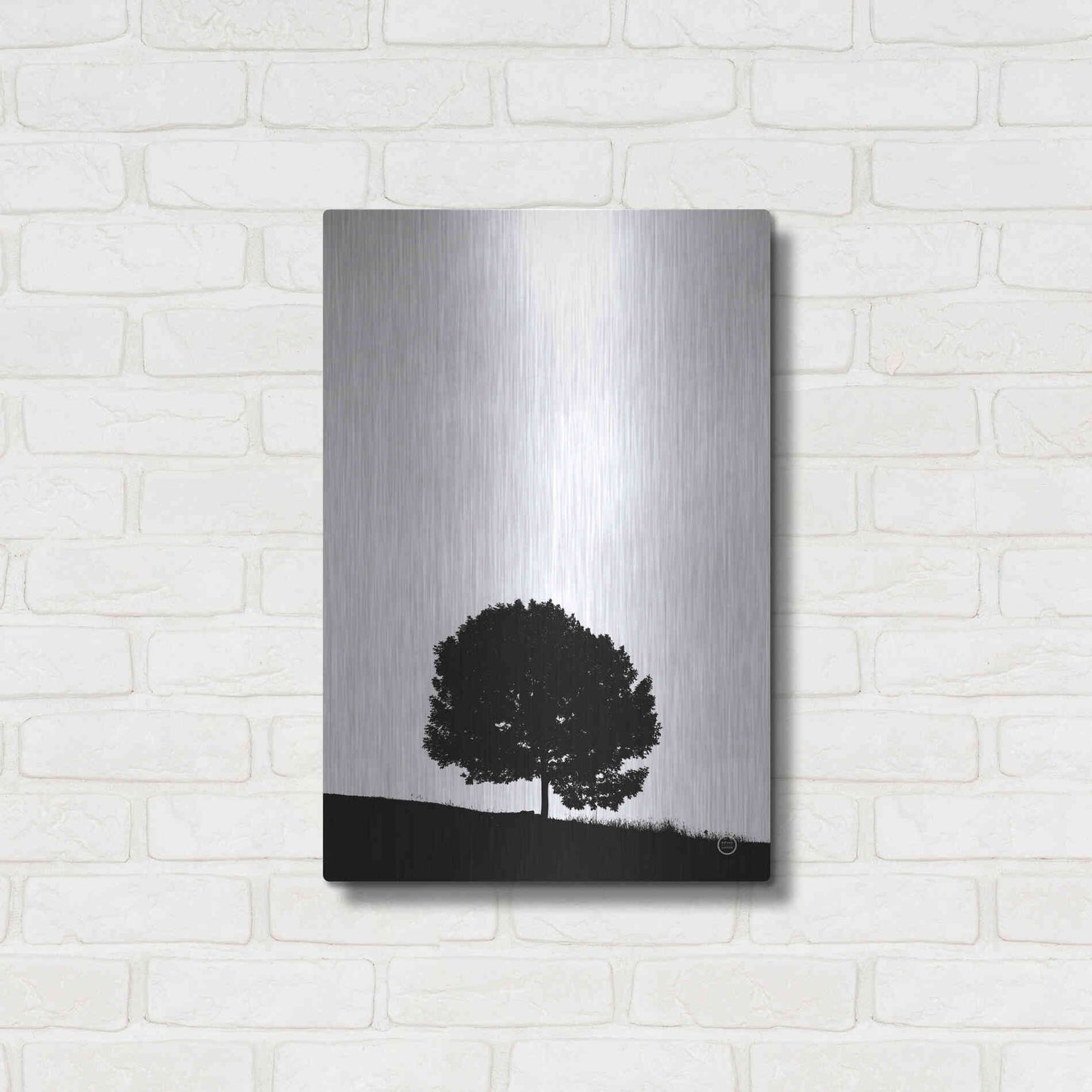 Luxe Metal Art 'Lone Tree Hill' by Nathan Larson, Metal Wall Art,16x24