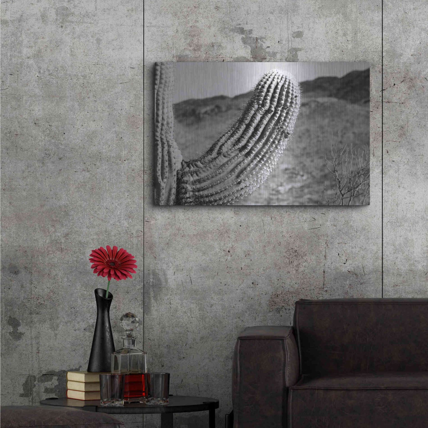 Luxe Metal Art 'Saguaro' by Nathan Larson, Metal Wall Art,36x24