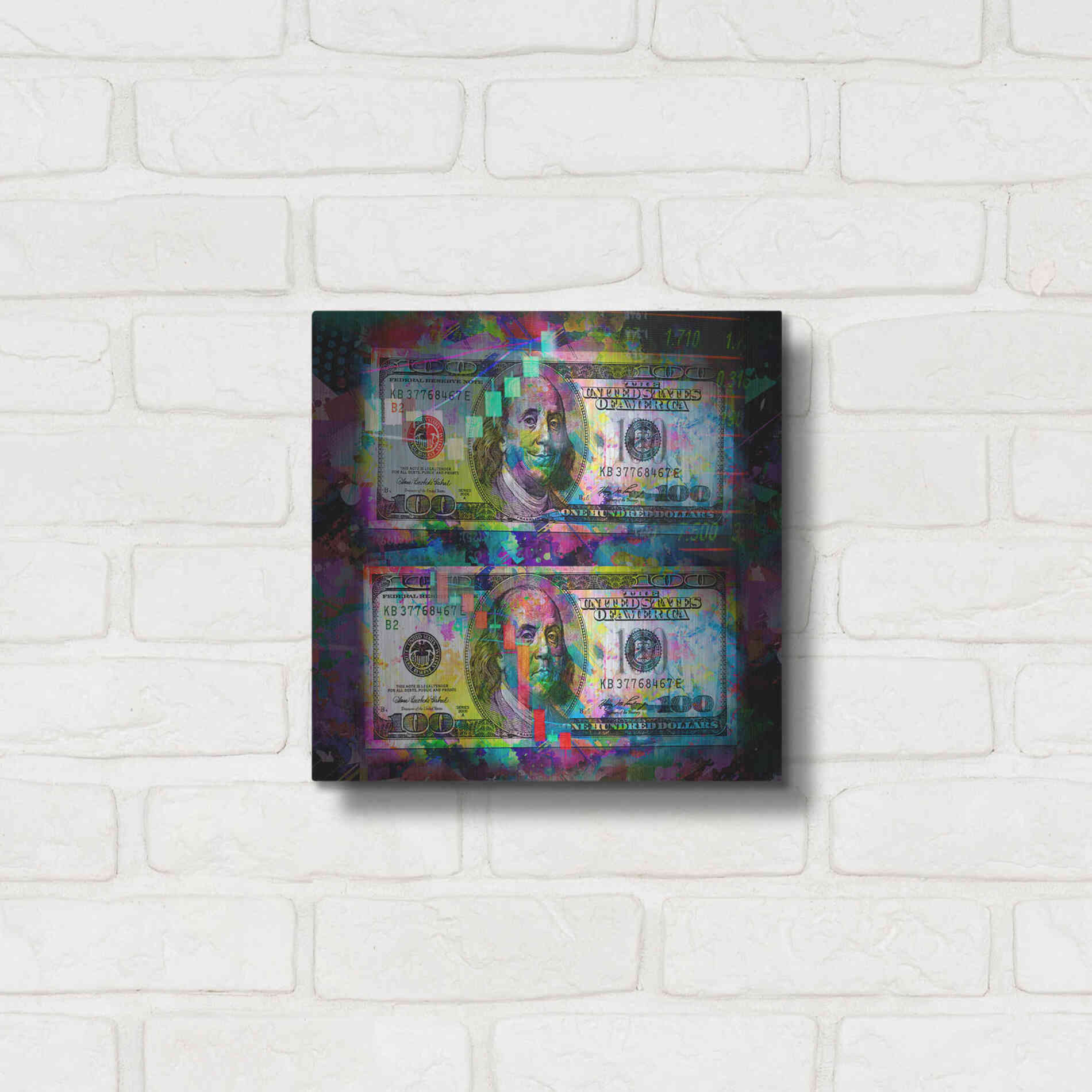 Luxe Metal Art 'Good Day Bad Day,' Metal Wall Art,12x12