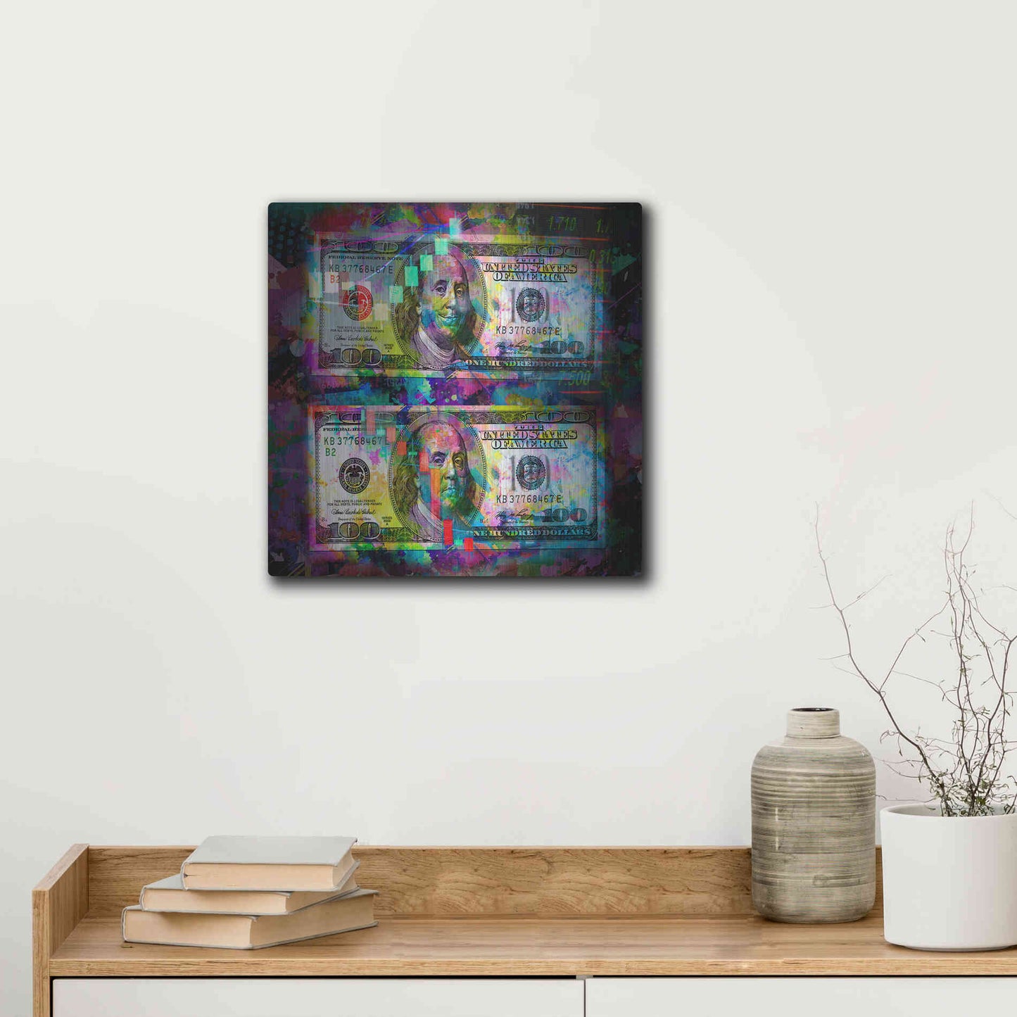 Luxe Metal Art 'Good Day Bad Day,' Metal Wall Art,12x12