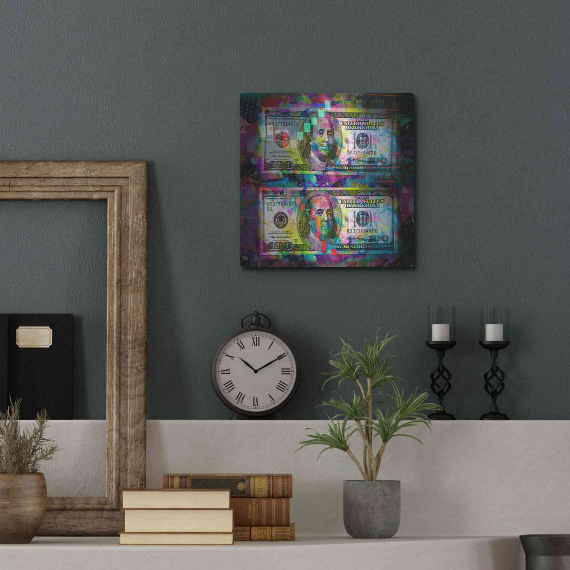 Luxe Metal Art 'Good Day Bad Day,' Metal Wall Art,12x12