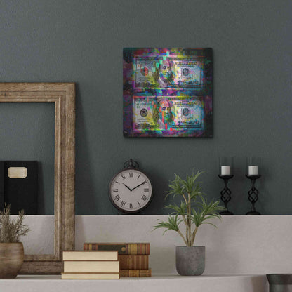 Luxe Metal Art 'Good Day Bad Day,' Metal Wall Art,12x12
