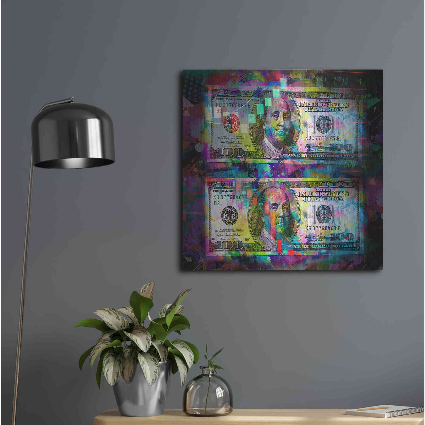 Luxe Metal Art 'Good Day Bad Day,' Metal Wall Art,24x24