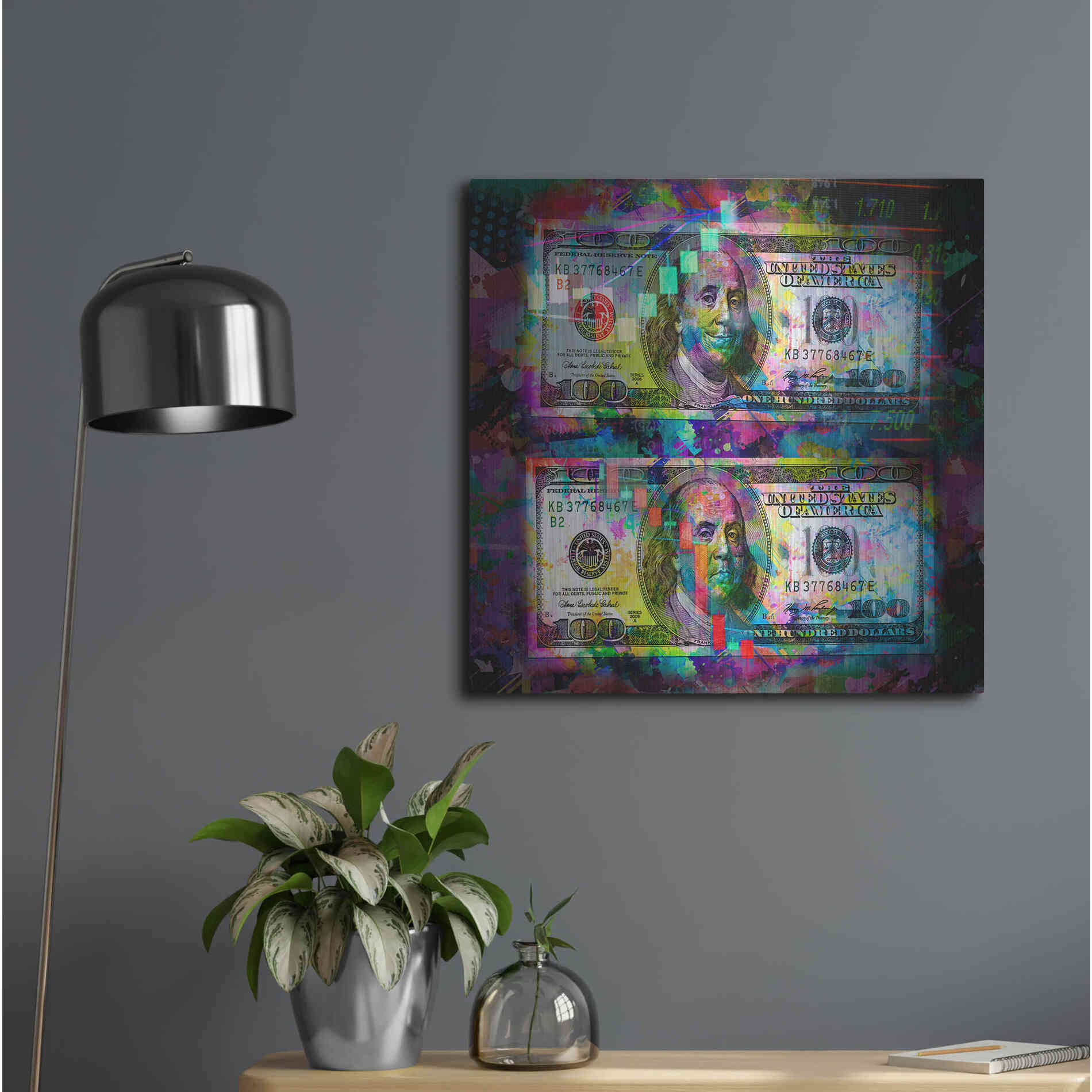 Luxe Metal Art 'Good Day Bad Day,' Metal Wall Art,24x24