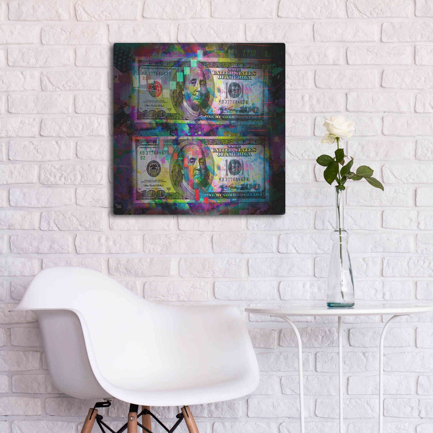Luxe Metal Art 'Good Day Bad Day,' Metal Wall Art,24x24
