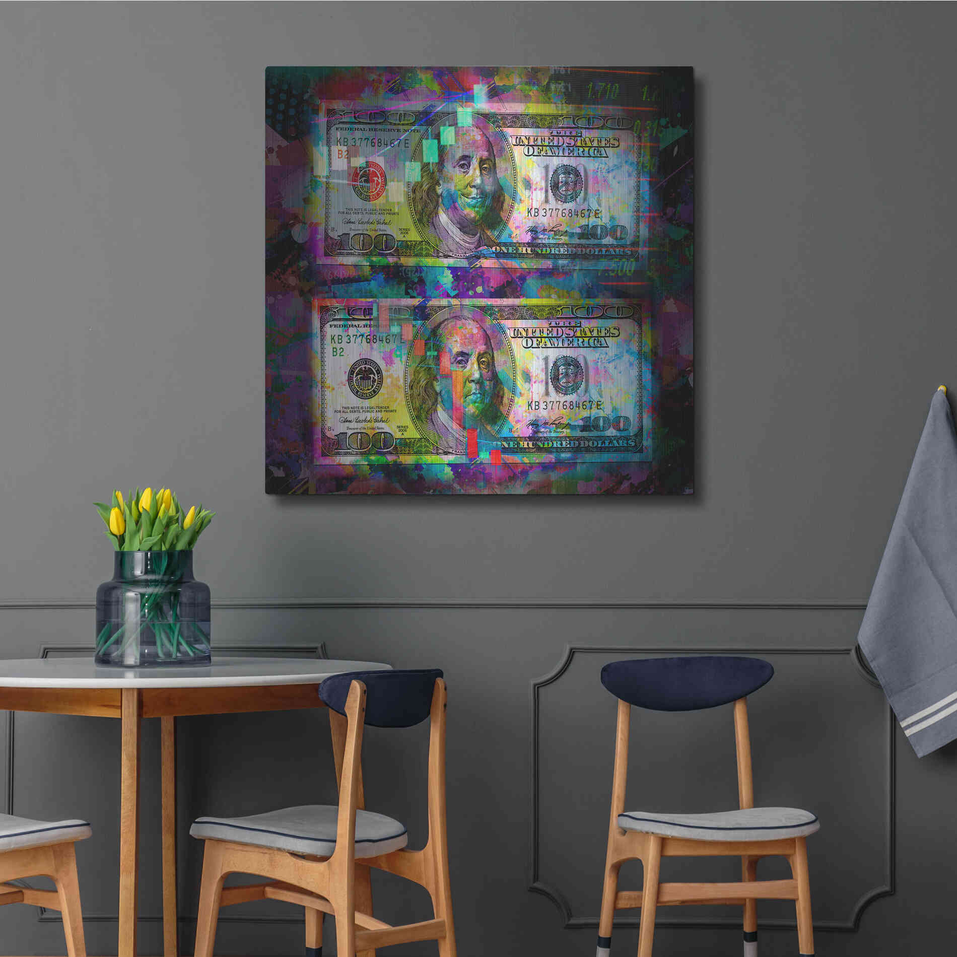 Luxe Metal Art 'Good Day Bad Day,' Metal Wall Art,36x36