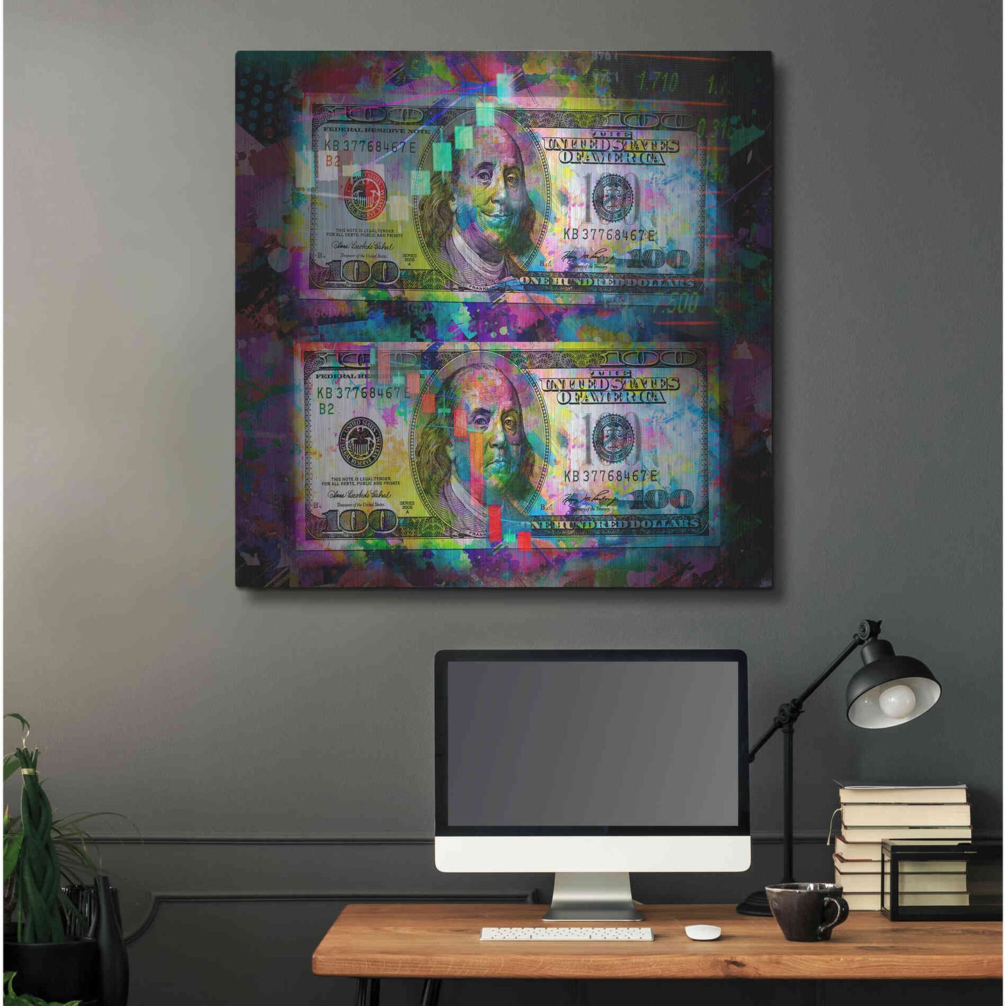 Luxe Metal Art 'Good Day Bad Day,' Metal Wall Art,36x36