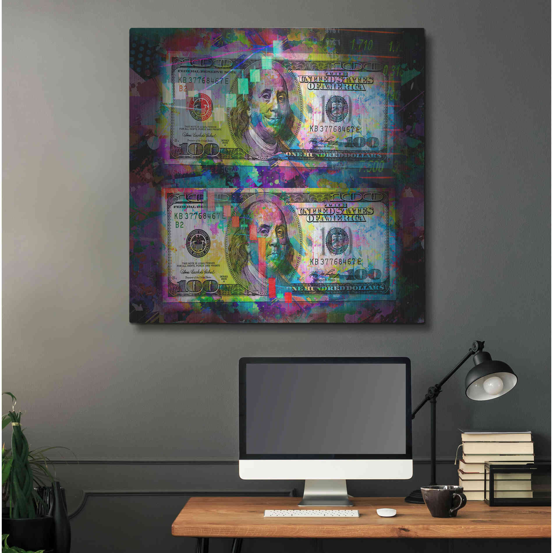 Luxe Metal Art 'Good Day Bad Day,' Metal Wall Art,36x36