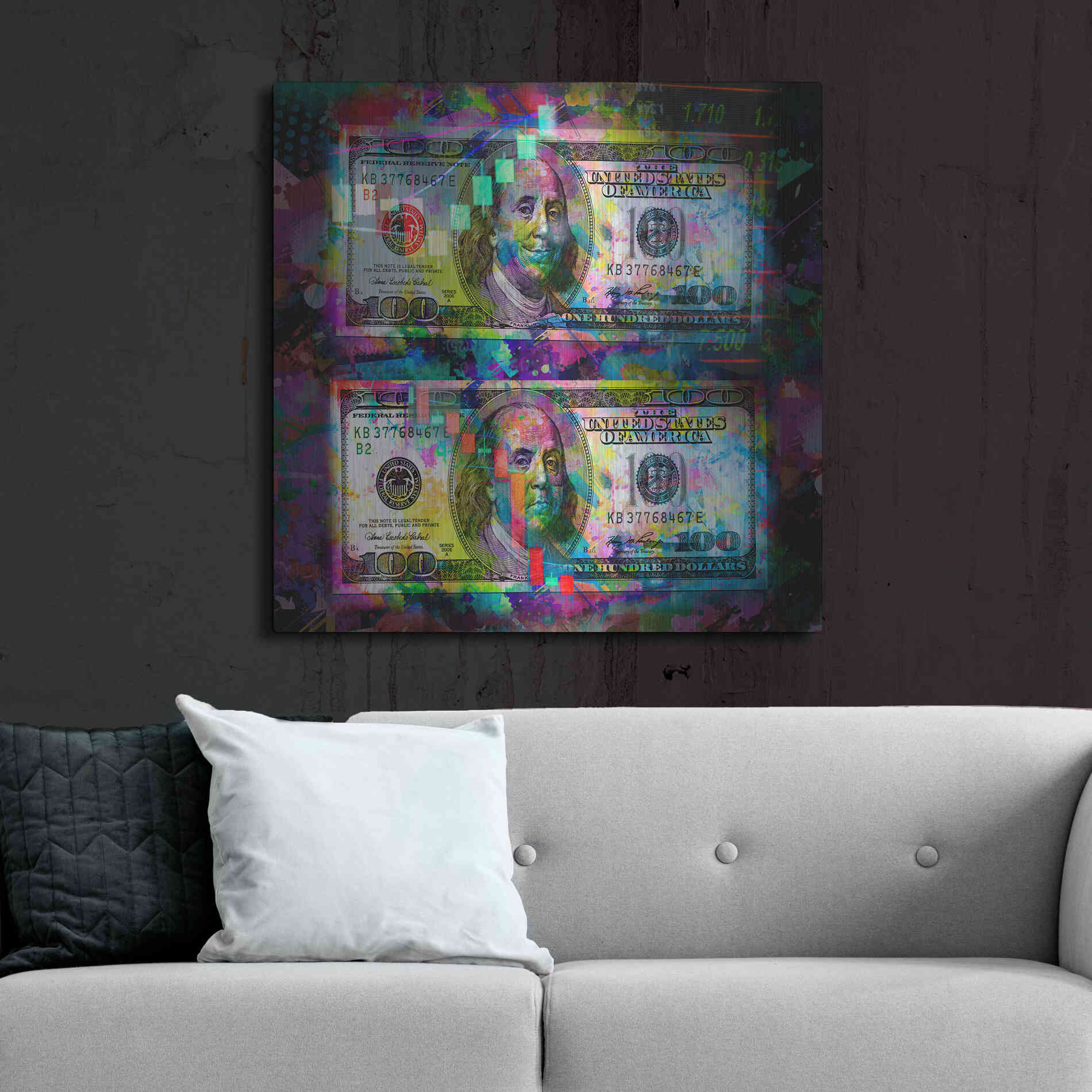 Luxe Metal Art 'Good Day Bad Day,' Metal Wall Art,36x36