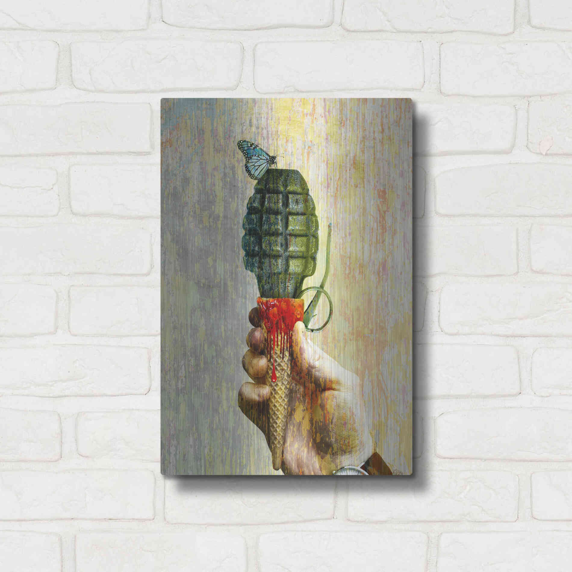 Luxe Metal Art 'Bad Intentions,' Metal Wall Art,12x16