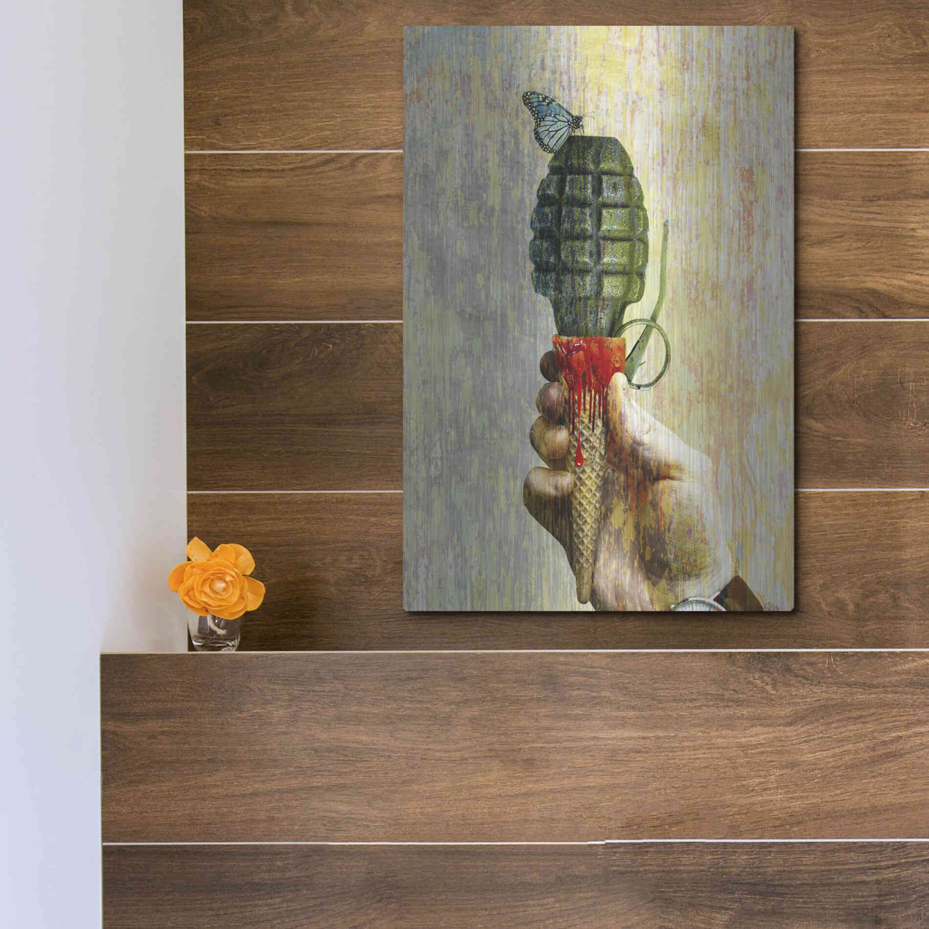 Luxe Metal Art 'Bad Intentions,' Metal Wall Art,12x16