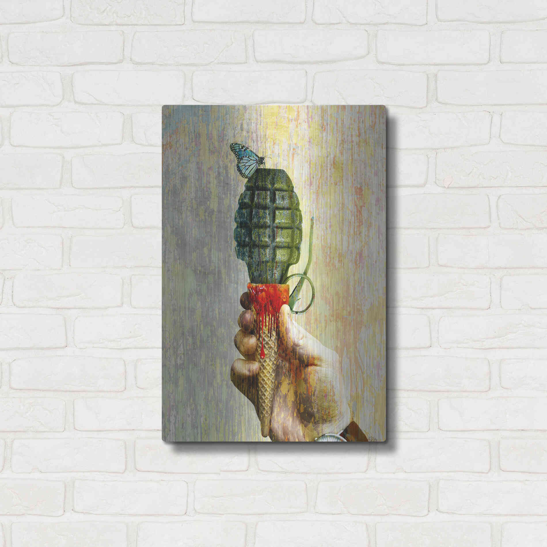 Luxe Metal Art 'Bad Intentions,' Metal Wall Art,16x24