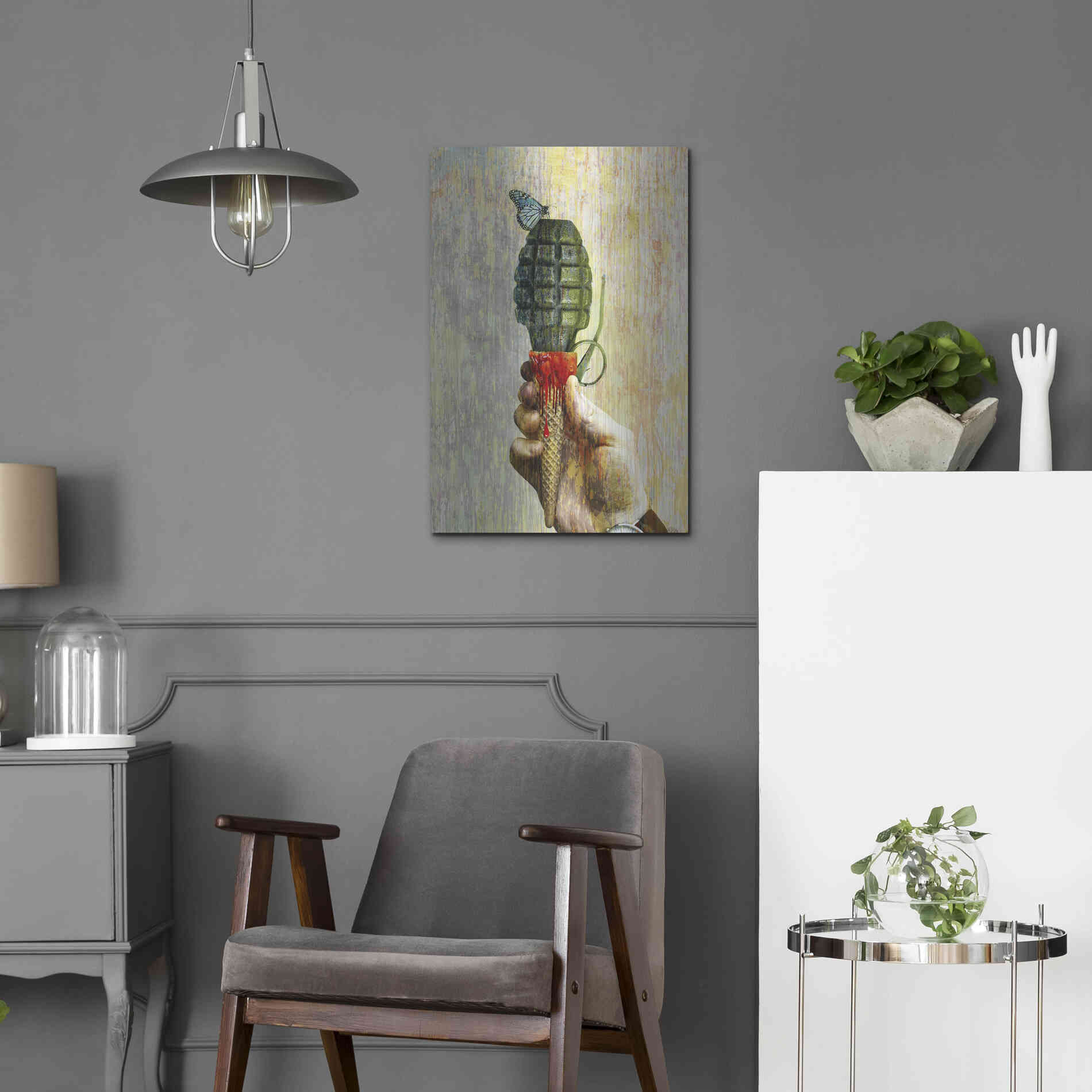 Luxe Metal Art 'Bad Intentions,' Metal Wall Art,16x24