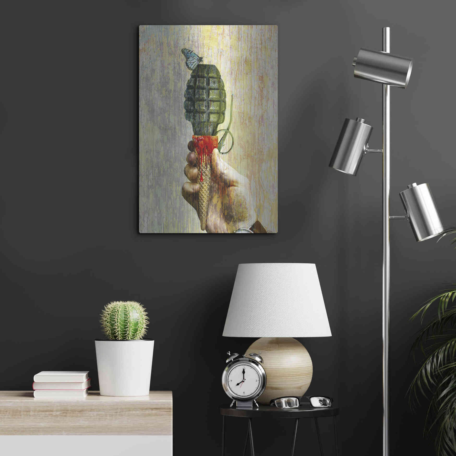 Luxe Metal Art 'Bad Intentions,' Metal Wall Art,16x24