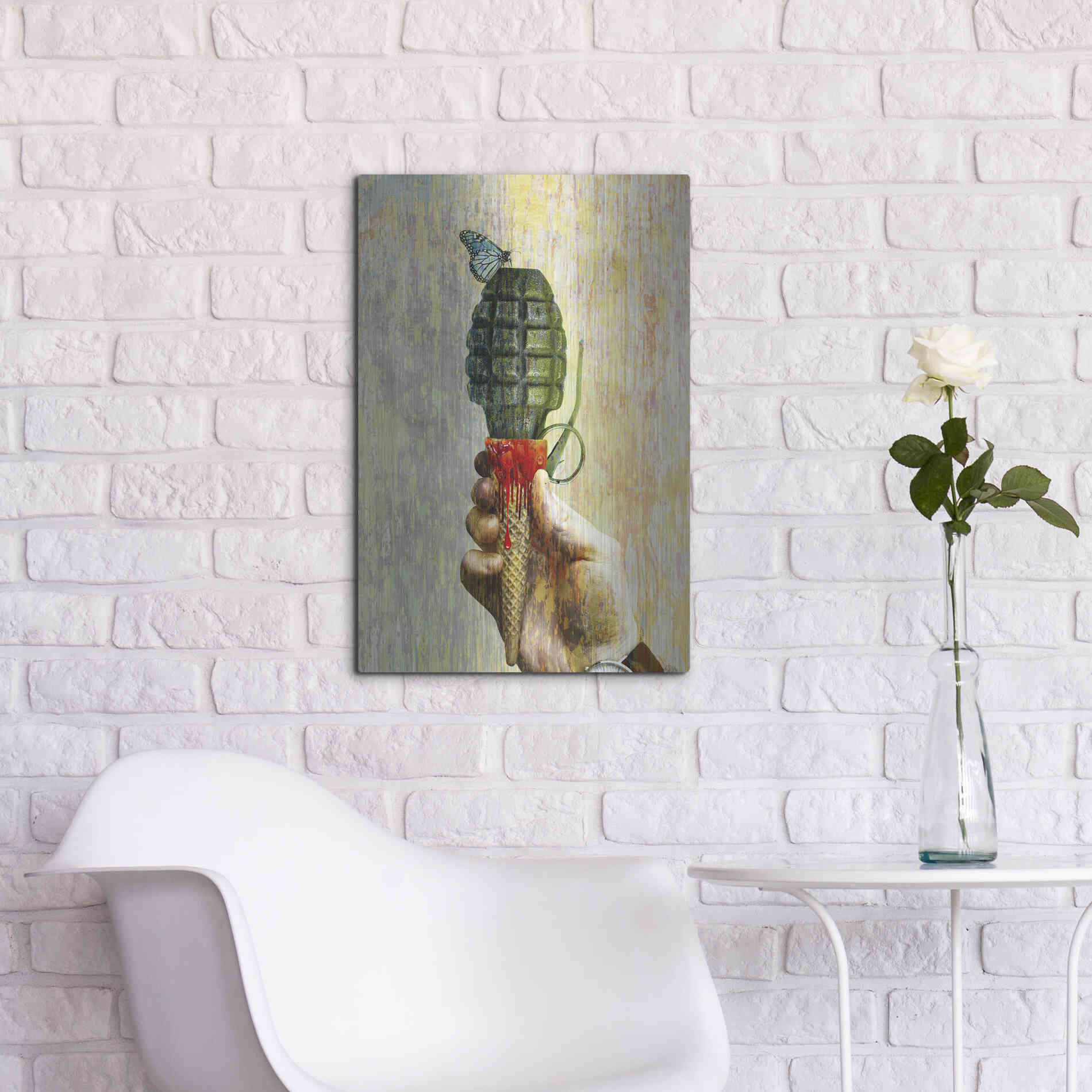 Luxe Metal Art 'Bad Intentions,' Metal Wall Art,16x24