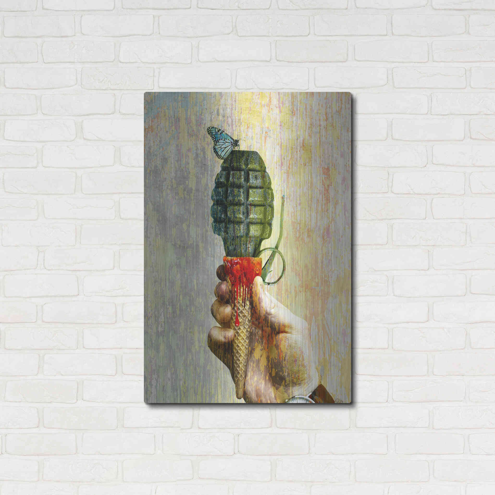 Luxe Metal Art 'Bad Intentions,' Metal Wall Art,24x36