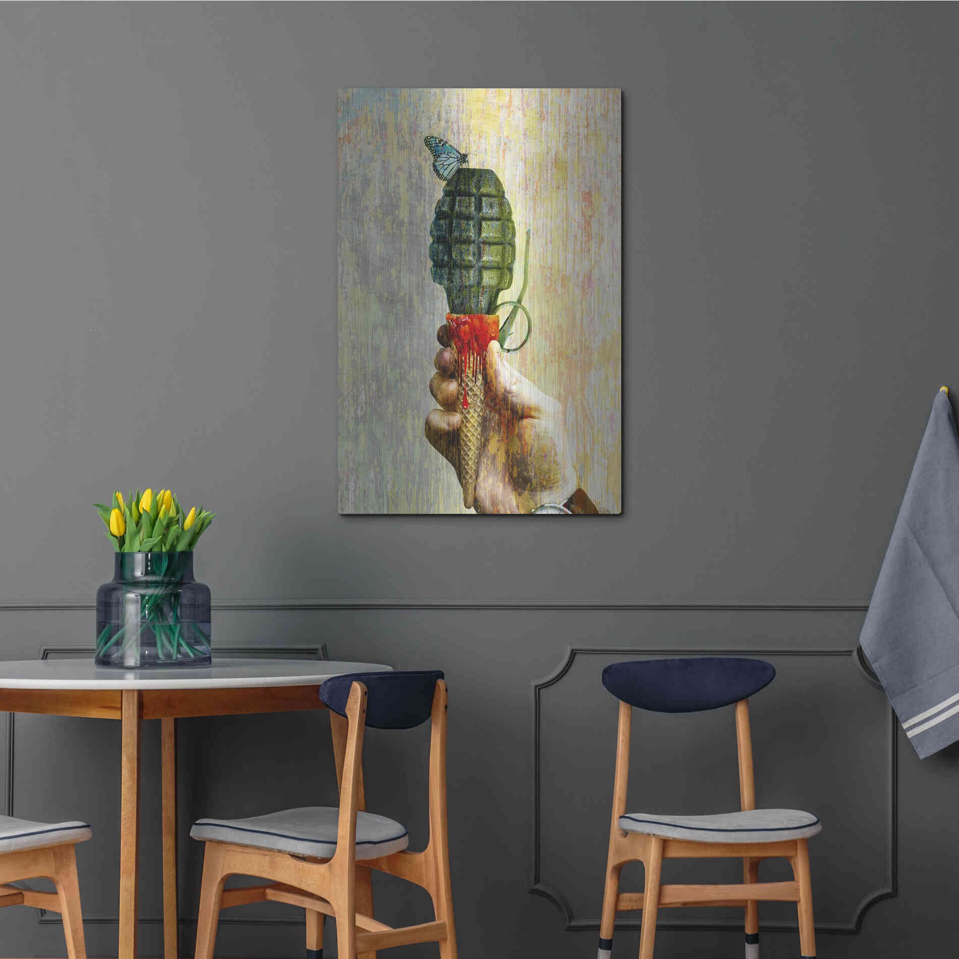 Luxe Metal Art 'Bad Intentions,' Metal Wall Art,24x36