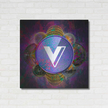Luxe Metal Art 'VGX Voyager Crypto Pyramid,' Metal Wall Art,36x36
