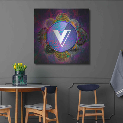 Luxe Metal Art 'VGX Voyager Crypto Pyramid,' Metal Wall Art,36x36
